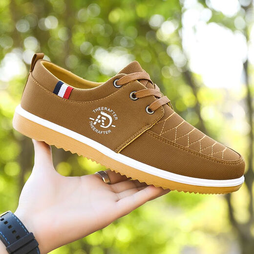 Yushi beef tendon sole old Beijing cloth shoes for men canvas shoes for non-slip wear-resistant casual shoes breathable work men's shoes black 2069 43