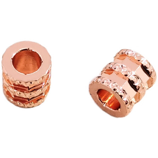 Jianyingsi small waist transfer bead pendant rose gold colored gold 18K gold beaded clavicle chain necklace simple Korean version small waist one