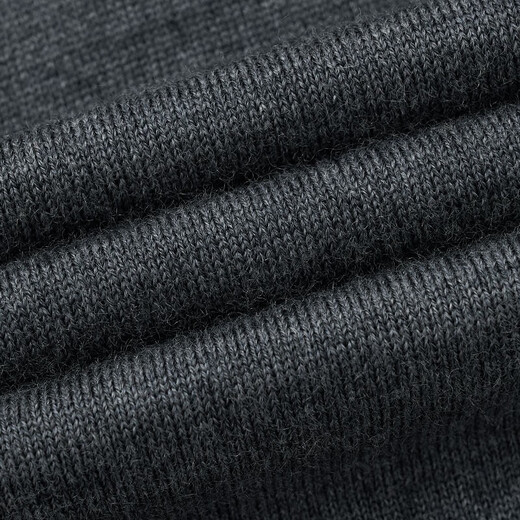 恺米切（CAMICISSIMA）【抗静电】新品保暖男士羊毛衫时尚圆领套头中灰色毛衣 中灰 XS 46