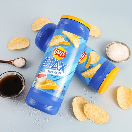 Las papas fritas con botella de vinagre y con sabor a sal de Lay 155.9g importadas de bocadillos de México Food Food