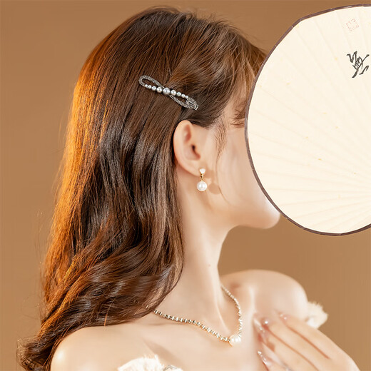 Chimera (CHIMERA) exquisite side clip bow hair clip bangs broken hair one-word clip duckbill clip hair accessory girl birthday gift