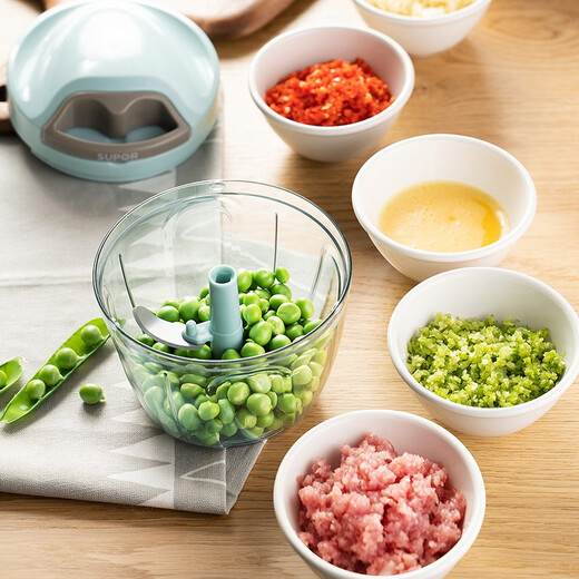 SUPOR household hand-pulled garlic artifact chili pepper pounded garlic stirred minced ginger garlic minced garlic vegetable cutter cooking machine food supplement machine 400ML KG40AB10