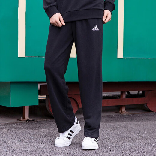 Pantalon adidas (adidas) pantalon pour hommes printemps et automne pantalon décontracté tricoté pantalon droit en vrac gk9273 gk9273 Black Inner doublure xl