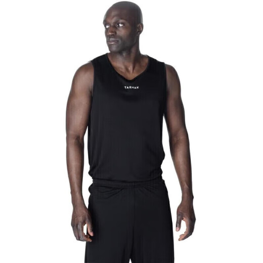 Decathlon Basketball Jersey Sleeveless Sports Vest Men's Jersey Summer TARMAK Black XL2343070