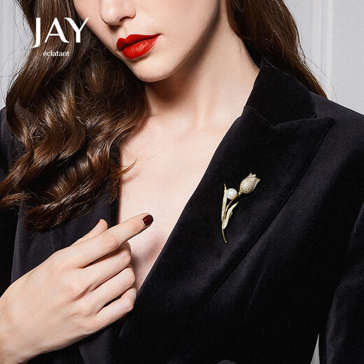 Jay tulip brooch, corsage, suit accessories, birthday gift for mother, mother-in-law, elders