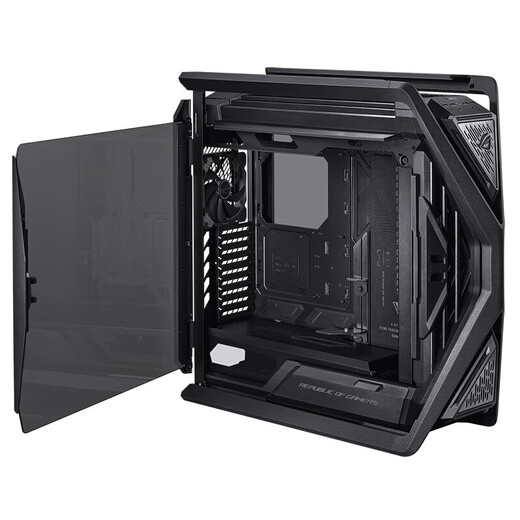 华硕（ASUS）ROG HYPERION 创世神机箱 铝合金X骨架/全塔机箱/支持EATX主板/双420水冷/GR701 GR701 创世神机箱 双C口 黑色