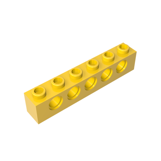 
Domestic building block parts 1x6 5-hole brick compatible 3894 small particle MOC plug-in parts Light gray 5 pieces