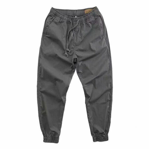 Commander Xiong Frühlings- und Herbstarbeitshose Männer leichte Outdoor Trendy Outdoor modische Hose Elastische Gürtel Trendy Hosen Männer schwarz #15696 Taschen können 3xl 145-160jin [Jin gleich 0,5 kg] abgeschnitten werden]