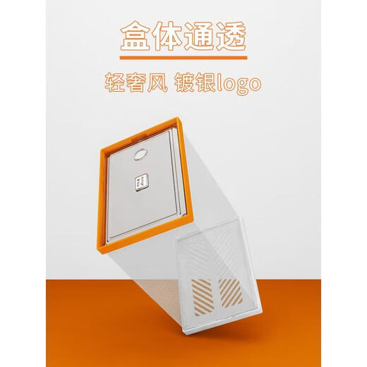 Yongfanfanxiang selects good things transparent shoe box storage box new drawer type home shoe cabinet folding space-saving shoes 25x36x18cm orange door frame large size 48 can hold 24 pieces