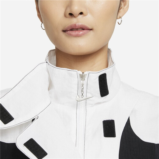
Nike (NIKE) Women's Fall New Sports Woven Windproof Training Casual Top Student Stand Collar Jacket DD5585-695 DD5585-DR6133-100 XS