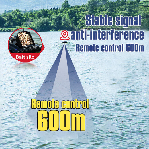 Cross-border new remote control intelligent nesting ship without electricity GPS 600 meters bait delivery boat tow hook fishing nesting ship Standard version with 5200 batteries + bag + backup USB