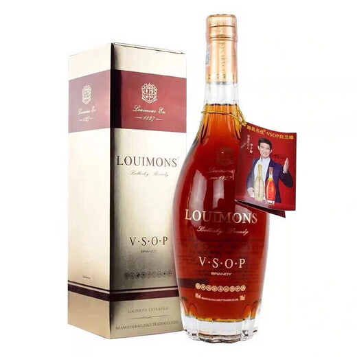 Viagra Power Peerage French Original Brandy importé VSOP Vin étranger 1500 ml Bouteille 700 ml 1 Bouteille Boîte à cadeau Luyi Mingshi Vsop