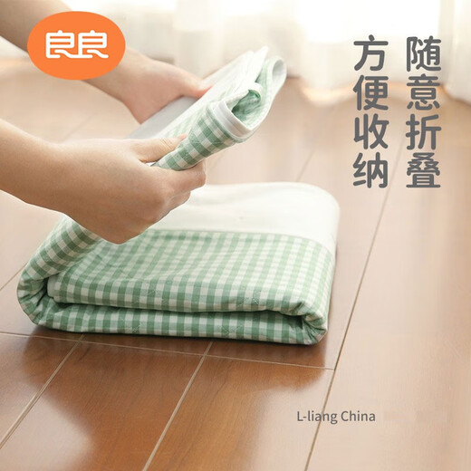 良良（liangliang） 婴儿隔尿垫可洗麻棉苎麻小尿垫两条装宝宝尿垫防水透气床垫坐垫 【白熊粉·2条装】45*35cm 麻棉
