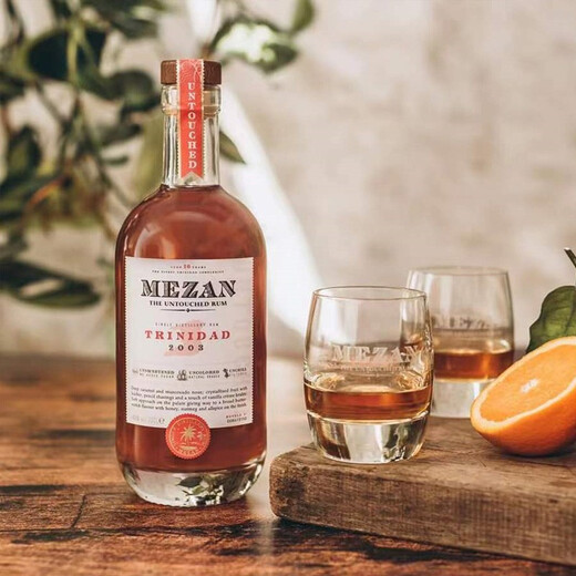 MeZAN Caribbean original single barrel rum original imported foreign wine spirit 700ml [Trinida 2003] 700mL 1 bottle