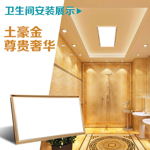 336x336*672美尔凯特名流舒普集成吊顶厨房卫生间照明LED平板灯 336x336白色边框方灯20瓦