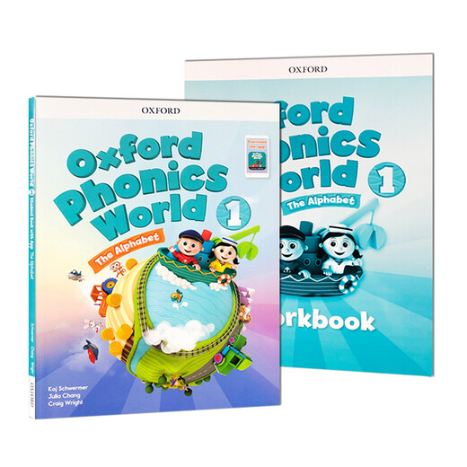 Oxford Natural Spelling World Lehrbuch Neue Version Oxford Phonics World Level 12345 Englische Naturschreibung für Kinder 5-12 Jahre alte Phonics Lehrbuch Level 1 Lehrbuch + Buch + App (Giveaway-Kurs)