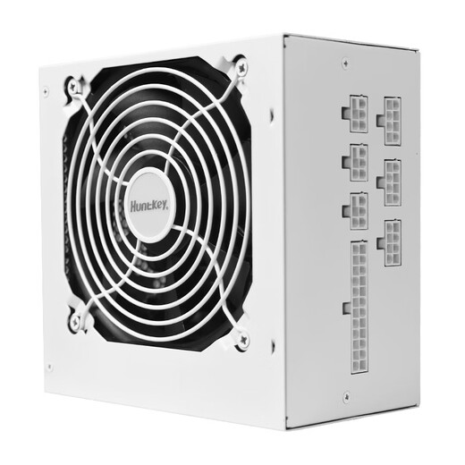 Huntkey WD650K full module gold medal 650W computer power supply Haoyue White (80PLUS gold medal/single channel 50A/full voltage/LLC+SR+DC-DC/intelligent temperature control)