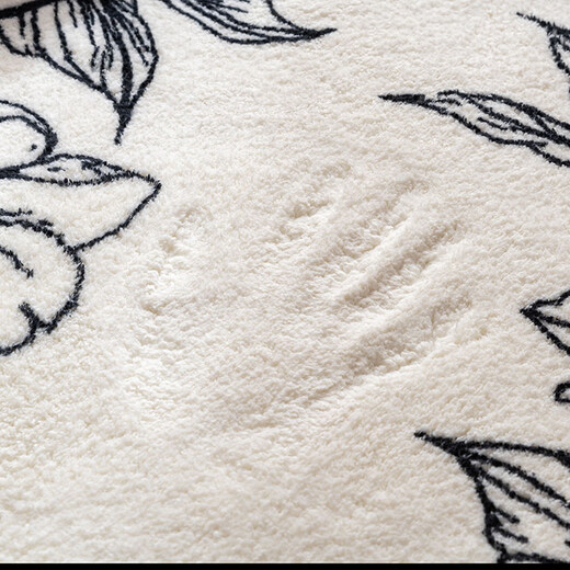 Gu Die Modern Simple Living Room Carpet French Bedroom Cream Carpet Ins Style 2023 New Cloakroom Secret Garden 120CM 160CM Soft Skin Friendly Odorless Ring