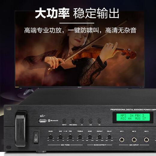 Wanlida outdoor audio set small and medium-sized performance stage wedding full-frequency high-power KTV bar speaker equipment 12-inch audio set + amplifier