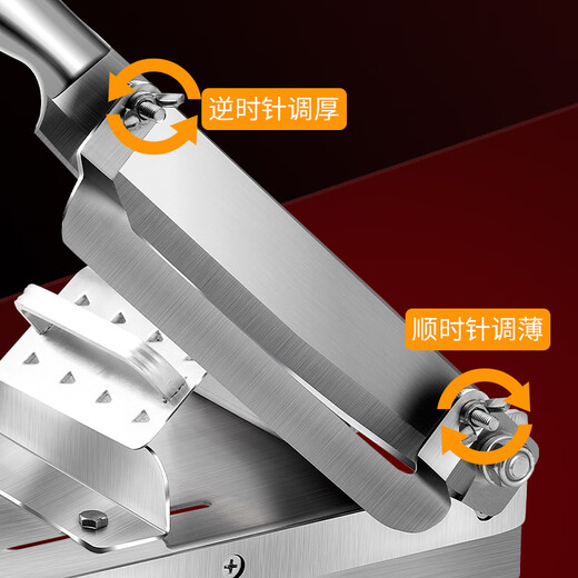 Baijie meat slicer mutton roll slicer household bone cutter fat beef 304 stainless steel commercial guillotine meat slicer meat cutter bone thickening 304+frozen meat bag*40 | chop and cut all-in-one machine