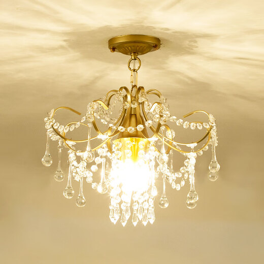 
Oroden 2025 new European crystal chandeliers American light luxury aisle light corridor balcony lamp entrance staircase cloakroom 9885 large-scale hanging + three-color light bulb
