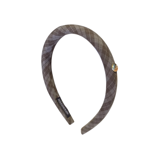 Idel French high-end woolen high skull headband temperament sweet wave nodding headband women 2025 new versatile hairpin F3097 plaid hairband