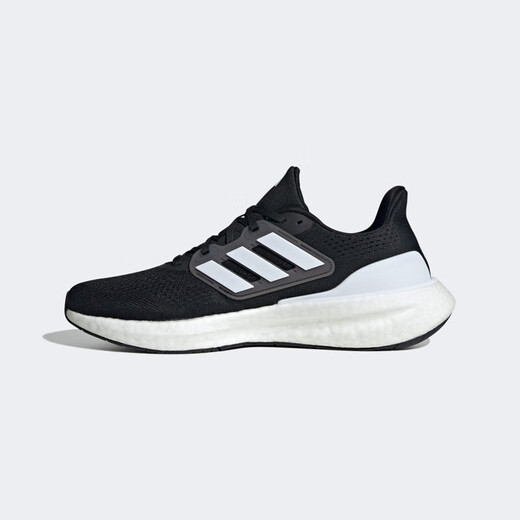 阿迪达斯春夏季男款女款跑步鞋PUREBOOST 23 WIDE时尚潮流舒适透气运动鞋 IF4839/黑/白 44.5