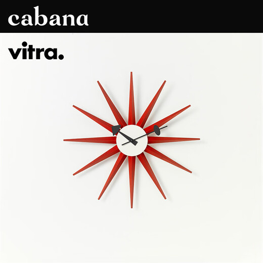 Vitra Swiss imported WALL CLOCKS creative design modern wall-mounted wall-mounted clock series light luxury clock sun clock red - scheduled to be shipped within 120 days