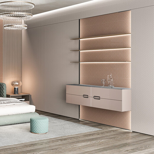 Sophia Wardrobe Customized Storage Wardrobe Light Luxury Master Bedroom Integrated Large Wardrobe Bedroom Furniture Cloakroom Whole House Customization Yuan/square meter (standard E2 level handle)