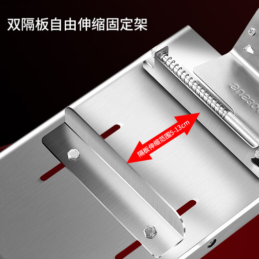 Baijie meat slicer mutton roll slicer household bone cutter fat beef 304 stainless steel commercial guillotine meat slicer meat cutter bone thickening 304+frozen meat bag*40 | chop and cut all-in-one machine