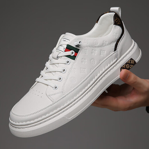 Dadong (Doco) Autumn Men's Shoes Shopable White Shoes White Shoes para hombres 2025 nuevos zapatos de cuero para hombres de moda.