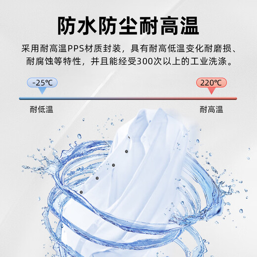 WYUAN 超高频rfid纽扣标签圆形耐高温UHF洗涤电子标签衣服织物管理 PPS20-15693【直径20mm厚2.6mm】 100个