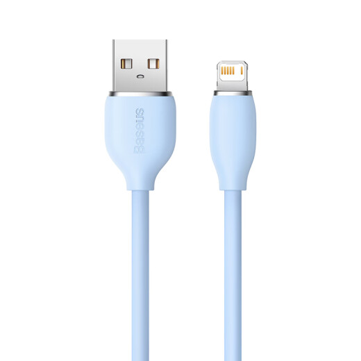 Baseus jelly cable is suitable for Apple fast charging data cable USB charging cable iPhone14/13/12/11ProMax jelly liquid silicone mobile phone cable extension 2 meters blue
