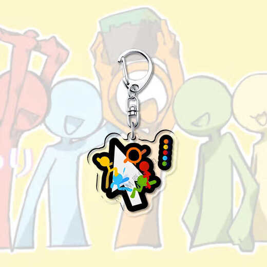 Stickman Alanbecker Peripheral Pendant vs animateur périphérique acrylique Keychain Creative Ornament Gift A829 5cm