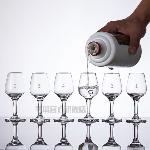 Dongli hand-made IOS national standard white wine glass crystal glass white wine tasting cup 50ml tulip tasting cup goblet sommelier special wine glass smelling cup 1 white wine tasting cup cold cut