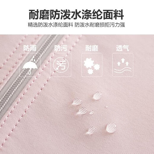 花乐集RFID防盗刷证件包钱包卡包防水旅行出国登机牌收纳袋护照包机票夹 粉色大号 其他尺码