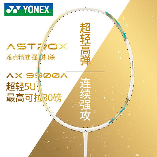 YONEX尤尼克斯羽毛球拍全碳素超轻进攻单拍yy天斧AX9900套装 白金天斧套装 白金天斧