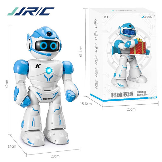 JJRIC六一儿童节礼物智能机器人大号机械人玩具男孩1-3岁生日礼物4-6岁 柯迪威搏-K19【红色】遥控款 好玩有趣早教儿童机器人玩具