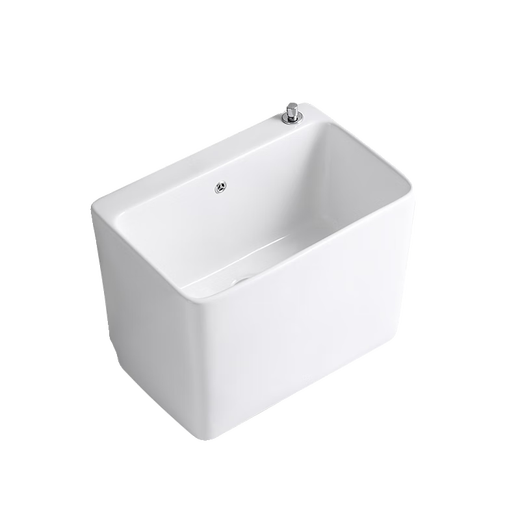 Wrigley bathroom balcony mop pool household floor-standing large and small ceramic bathroom mop sink floor washing mop pool A01 (Taiwan controlled drain) 36X26