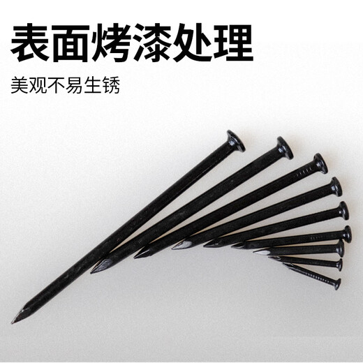 Huxin Special Cement Nails Household Nails Steel Nails Wall Nails Round Nails Carpentry Nails Concrete Picture Frame Hanging Nails White Zinc Cement Nail Set 9 Specifications