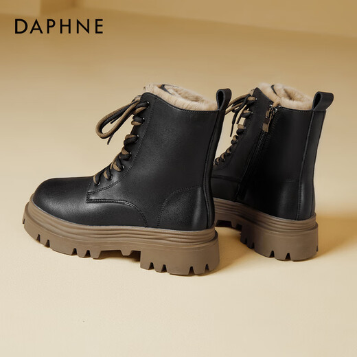 Daphne snow boots women's 2025 new Northeast plus velvet thickened Martin boots warm cotton shoes women's outer wear winter women's shoes
