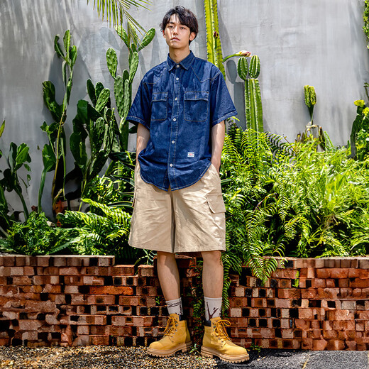 马克华菲马丁靴男高帮秋冬新款防滑黑色英伦风大黄靴厚底增高情侣工装男鞋 姜黄【情侣款】 42 标准皮鞋尺码