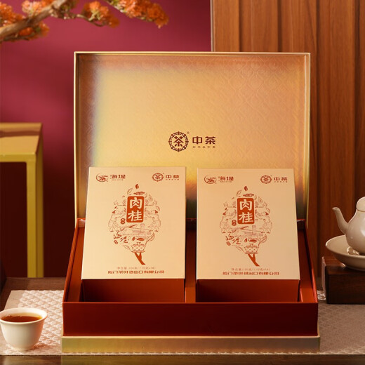 海堤（SEA DYKE）岩茶 肉桂茶乌龙茶礼盒装茶叶礼盒送长辈茶叶送礼 AT676肉桂礼盒200g