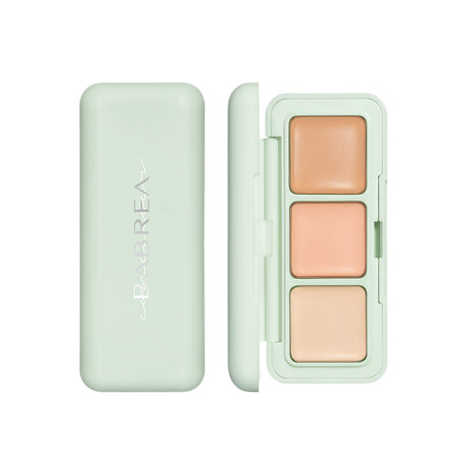 BABREA three-color concealer concealer palette to cover dark circles, spots and tear troughs, New Year's gift for girlfriend and boyfriend