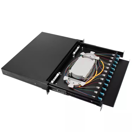 Front est la boîte à bornes à fibres LC 24/12 ports de porte-ports Type 12/48/24 Corre de fusion de câble optique à traction et le cadre de distribution 1U Frame de distribution 12 ports [24-core LC Full-Fit]
