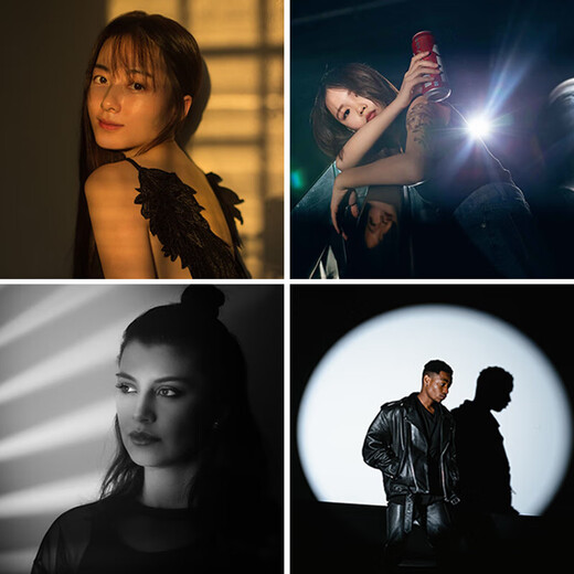 Mino Live Room Fill Light SL400W Dual Color Temperature Flat Light Fill Light Camera Photography LED Light Photographing Spherical Soft Light Single Light Warm White Light Cold Light Adjustable Single Light Head + Beam Bucket + Bracket [Focus Focus Background Light Assist] SL-200Bi