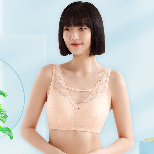 
Angdiedi special postoperative breast bra two-in-one silicone fake breasts fake breasts underwear without steel ring bra skin color left 85B