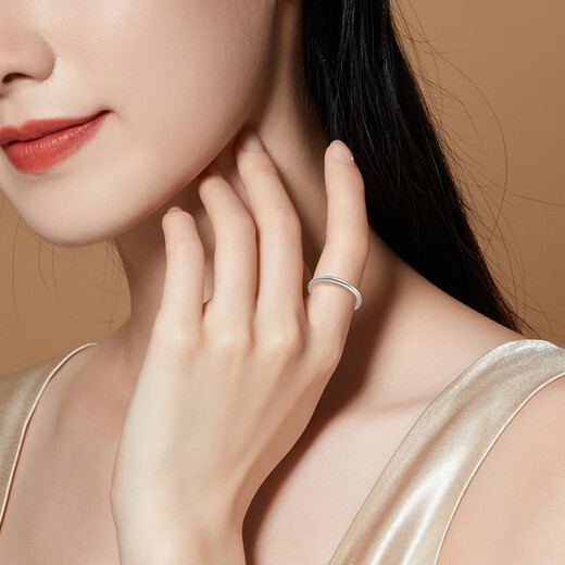 Old temple silver ring for women, ancient method plain ring silver ring, glossy couple ring, simple birthday gift for girlfriend, plain ring silver ring 13#