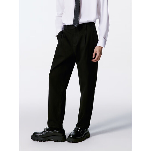 GXG men's textured jeans soft autumn 24 black 175/L