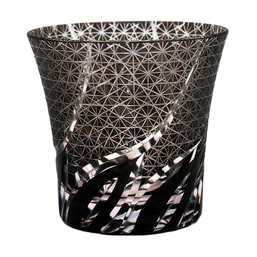 Japan imported Oriental Sasaki whiskey glass crystal glass Japanese-style Edo Kiriko home decoration red